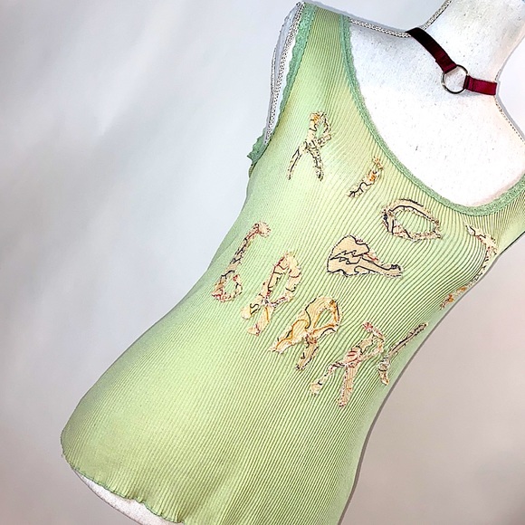 Riot Grrrl guitar patchwork tank top - Picture 2 of 6